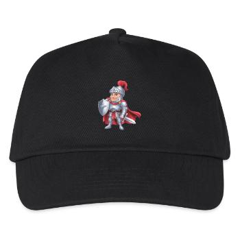 Freundlicher Ritter als Geburtstagsgeschenk Design - Kinder Basecap - Schwarz - Vorne