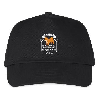 Akita The Agility Of A Cat - Kids’ Baseball Cap - black - Front