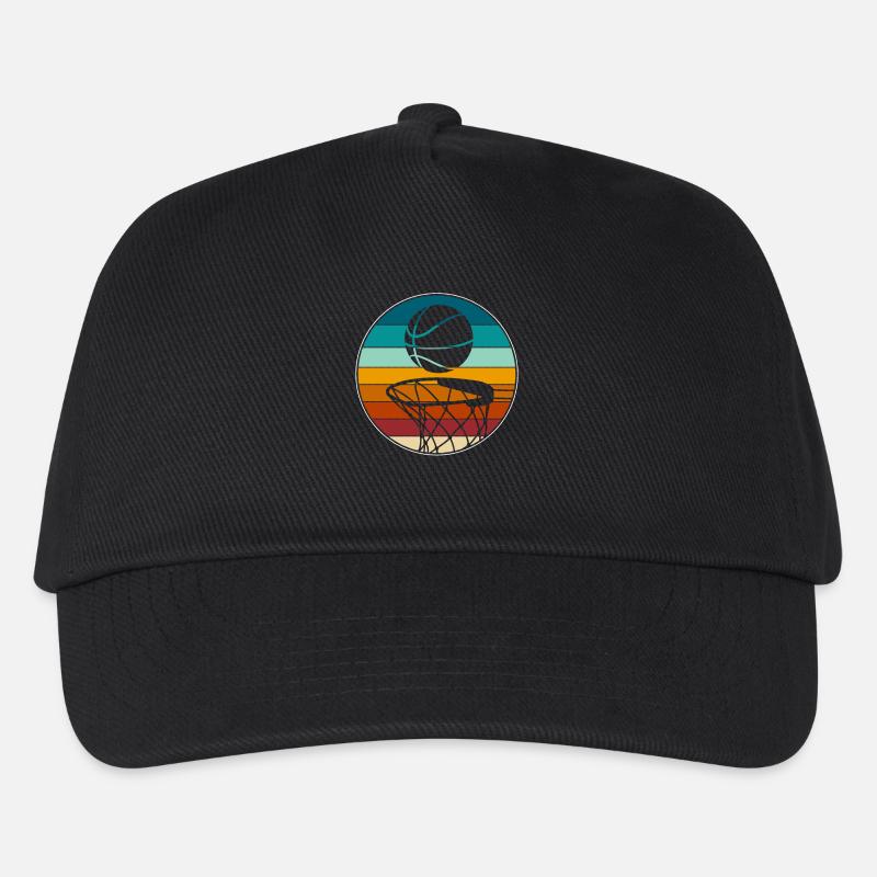 Basketball Basketballer - Kinder Basecap - Schwarz