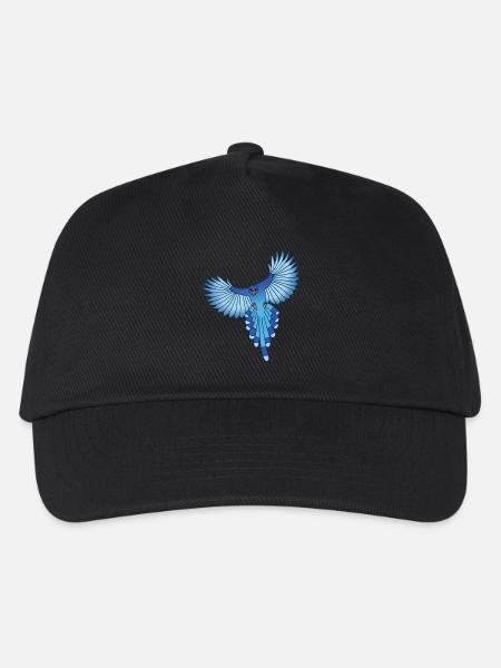 Der Flug des blauen Vogels - Kinder Basecap - Schwarz