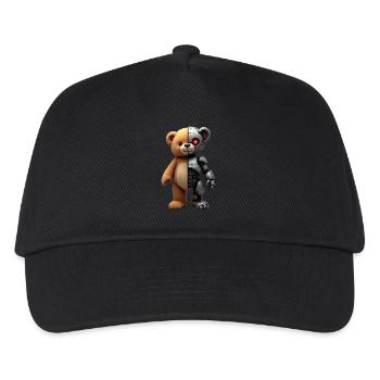 Robot Drôle Tech Ours En Peluche Cyborg Animal Ours - Casquette de baseball Enfant - noir - Devant