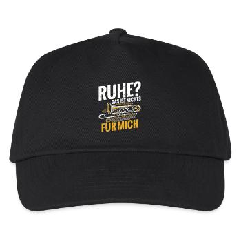 Posaune Ruhe? Das Ist Nichts Für Mich - Kinder Basecap - Schwarz - Vorne