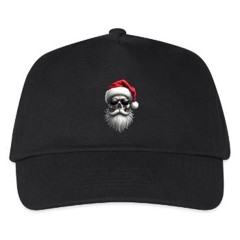 Weihnachts Outfit - Kinder Basecap - Schwarz - Vorne