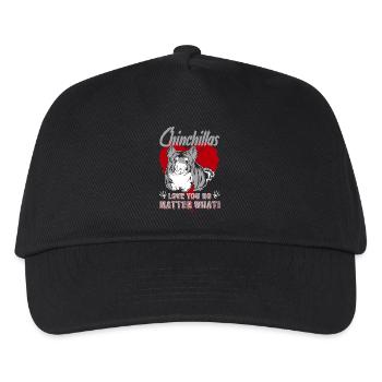 Chinchillas Love You No Matter What - Kids’ Baseball Cap - black - Front