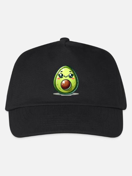Avocado Comic - Kinder Basecap - Schwarz
