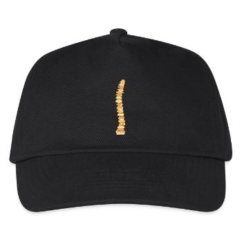 Books Spine Backbone Bookworm Bookworm - Kids’ Baseball Cap - black - Front