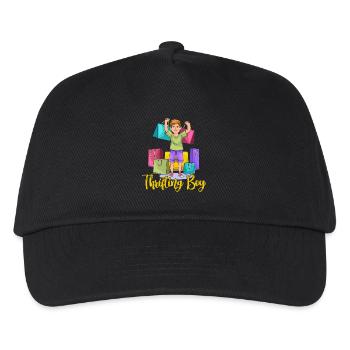 Thrift Shopper Thrifting Boy Thrift Store - Kids’ Baseball Cap - black - Front