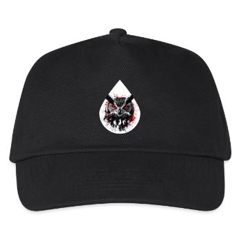Trash Polka Hibou Noir Rouge - Casquette de baseball Enfant - noir - Devant
