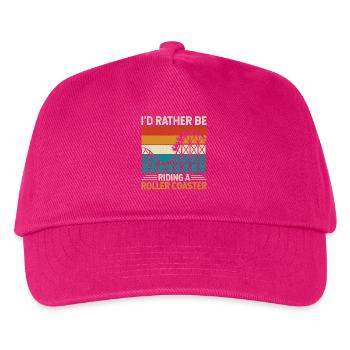 Parc à thème de montagnes russes - Casquette de baseball Enfant - fuchsia - Devant