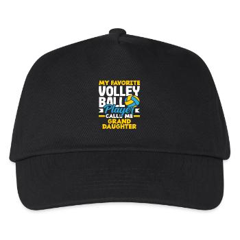My favorite volleyball player granddaughter - Kids’ Baseball Cap - black - Front