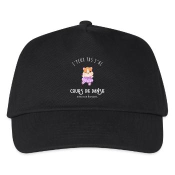 I can't, I have dance lessons with my hamster - Kids’ Baseball Cap - black - Front