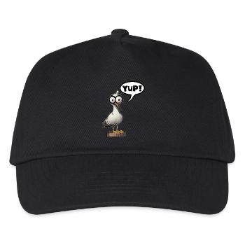 Seagull Yup Yeah Funshirt Idée Cadeau Drôle - Casquette de baseball Enfant - noir - Devant