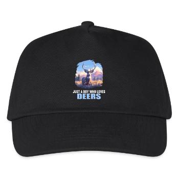 Cerf Cerf - Casquette de baseball Enfant - noir - Devant