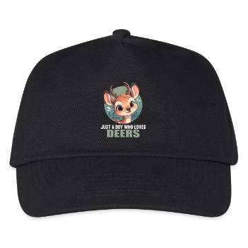 Cerf Cerf - Casquette de baseball Enfant - noir - Devant