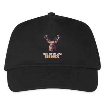 Cerf Cerf - Casquette de baseball Enfant - noir - Devant