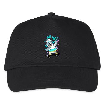 Pinguin Kind Kinder Baby Kleinkind - Kinder Basecap - Schwarz - Vorne