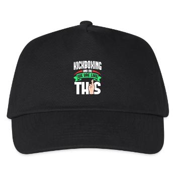 Kickboxen Me Are Like - Kinder Basecap - Schwarz - Vorne