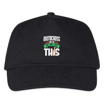 Motocross Me sind wie - Kinder Basecap - Schwarz - Vorne