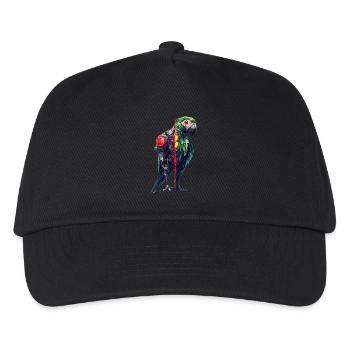 Drôle Robot Art Perroquet Cyborg Oiseau Perroquet - Casquette de baseball Enfant - noir - Devant