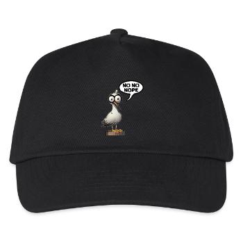 Être mouette non - Casquette de baseball Enfant - noir - Devant