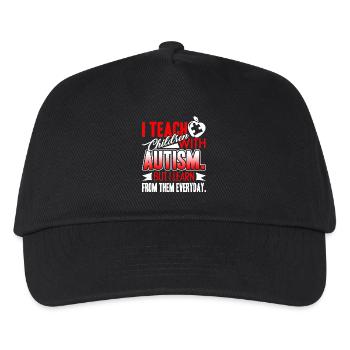 Autism I Teach Children With Autism - Kids’ Baseball Cap - black - Front