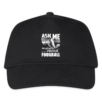 Ask Me Anything About Foosball - Kids’ Baseball Cap - black - Front
