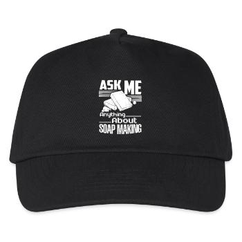 Soap Maker Ask Me Anything About Soap Making - Kids’ Baseball Cap - black - Front