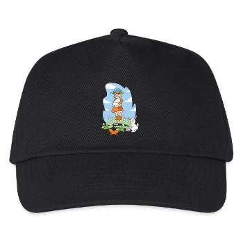 Happy Easter Bunnies Girl Rabbit Easter Bunny - Kids’ Baseball Cap - black - Front