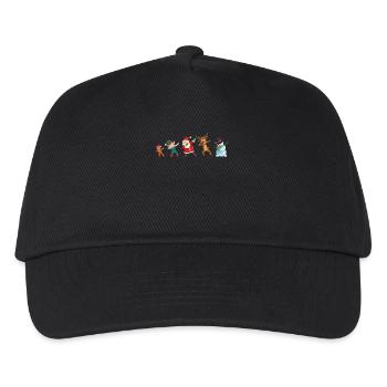 Christmas Dabbing Dab Santa Gingerbread Elf Mosses - Kids’ Baseball Cap - black - Front