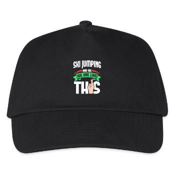 Ski Jumping Me Are Like - Kids’ Baseball Cap - black - Front