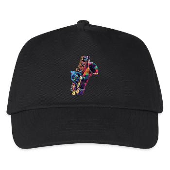 Saxophon - Kinder Basecap - Schwarz - Vorne