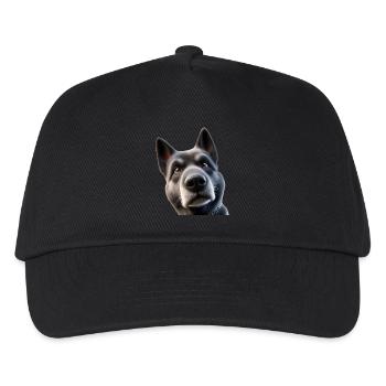 Dog Head 2 - Kids’ Baseball Cap - black - Front
