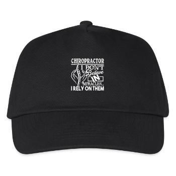 Chiropractor Chiropractor Rely On Miracles - Kids’ Baseball Cap - black - Front