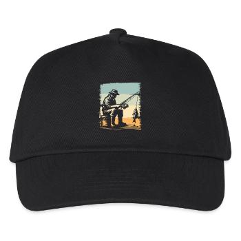 Fishing Anglers Fishing - Kids’ Baseball Cap - black - Front