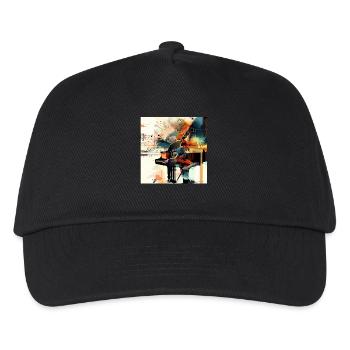 Klavier - Kinder Basecap - Schwarz - Vorne