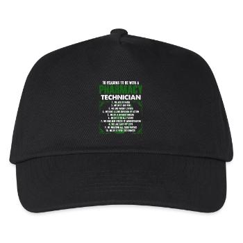 10 Reasons To Be With A Pharmacy Technician - Kids’ Baseball Cap - black - Front
