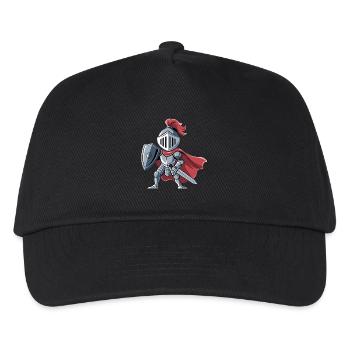 Freundlicher Ritter als Geburtstagsgeschenk Design - Kinder Basecap - Schwarz - Vorne