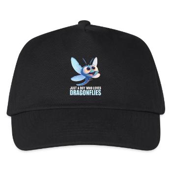 Libellen Libelle - Kinder Basecap - Schwarz - Vorne