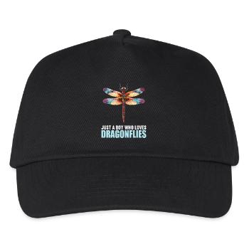 Libellen Libelle - Kinder Basecap - Schwarz - Vorne