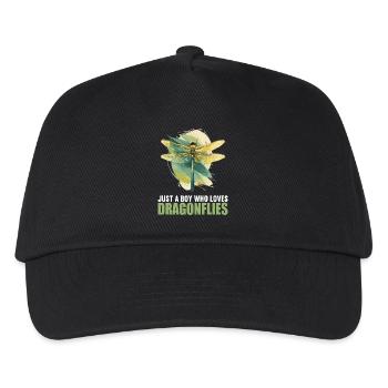 Libellen Libelle - Kinder Basecap - Schwarz - Vorne