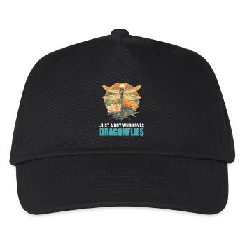 Libellen Libelle - Kinder Basecap - Schwarz - Vorne