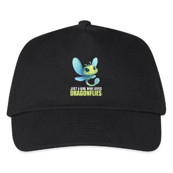 Libellen Libelle - Kinder Basecap - Schwarz - Vorne