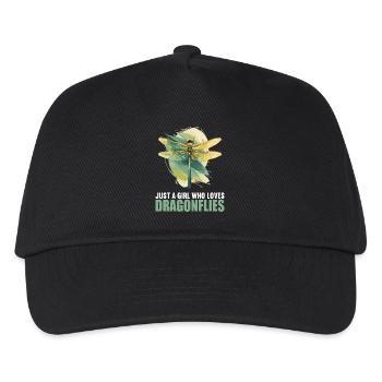 Libellen Libelle - Kinder Basecap - Schwarz - Vorne
