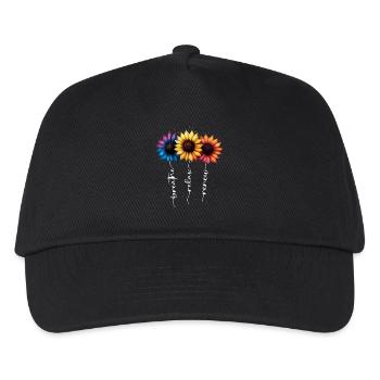 Summer Flowers Flower Inspiration Motivational Saying - Kids’ Baseball Cap - black - Front