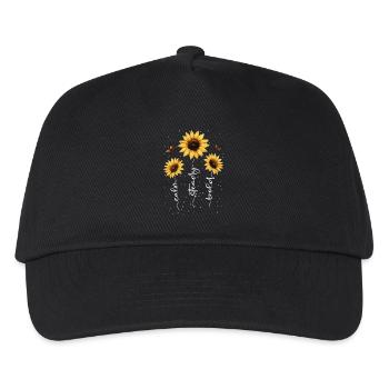 Fleurs d’été Fleur Inspiration Dicton de motivation - Casquette de baseball Enfant - noir - Devant
