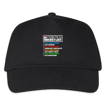 Christmas Bucket List Video Games Xmas Gamer - Kids’ Baseball Cap - black - Front