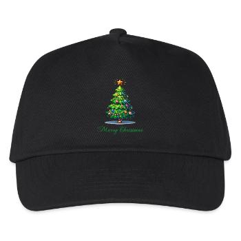 sapin - Casquette de baseball Enfant - noir - Devant