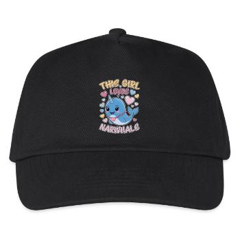 Narval Dire Narvals Drôle Narval Cadeau - Casquette de baseball Enfant - noir - Devant