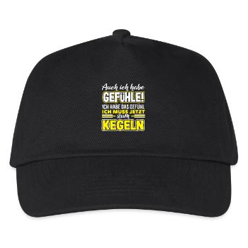 J’ai aussi des sentiments pour le bowling - Casquette de baseball Enfant - noir - Devant