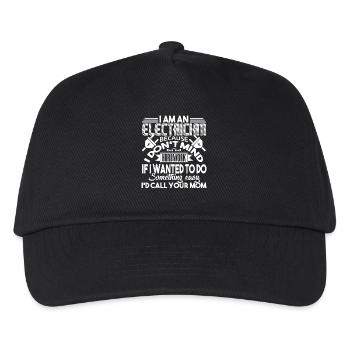 Electrician I Am An Electrician - Kids’ Baseball Cap - black - Front